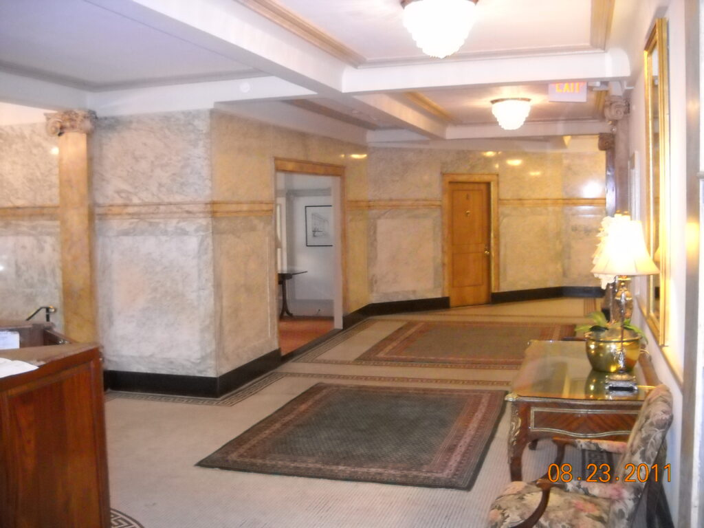 Marble and Scagliola in Lobby at Dresden Condominiums